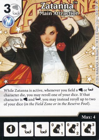 Zatanna Main Attraction 40 124 Common DC Dice Masters Green Arrow and The Flash Singles Zatanna Main Attraction 40 124 Common DC Dice Masters Green Arrow and The Flash Singles