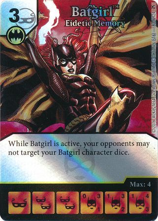 Batgirl Eidetic Memory Foil 82 124 Rare DC Dice Masters Green Arrow and The Flash Foil Singles Batgirl Eidetic Memory Foil 82 124 Rare DC Dice Masters Green Arrow and The Flash Foil Singles