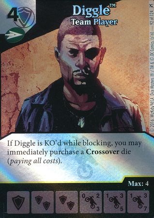 Diggle Team Player Foil 92 124 Rare Diggle Team Player Foil 92 124 Rare