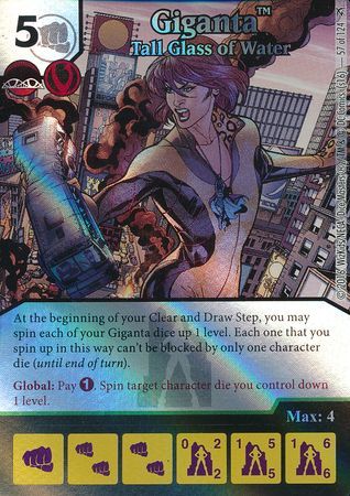 Giganta Tall Glass of Water Foil 57 124 Uncommon DC Dice Masters Green Arrow and The Flash Foil Singles Giganta Tall Glass of Water Foil 57 124 Uncommon DC Dice Masters Green Arrow and The Flash Foil Singles