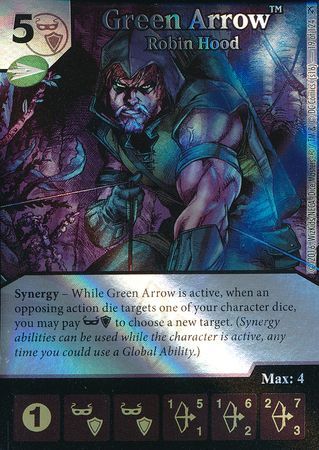 Green Arrow Robin Hood Foil 19 124 Common DC Dice Masters Green Arrow and The Flash Foil Singles Green Arrow Robin Hood Foil 19 124 Common DC Dice Masters Green Arrow and The Flash Foil Singles