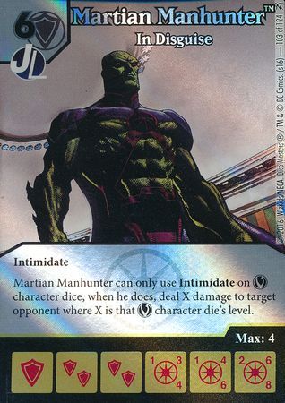 Martian Manhunter In Disguise Foil 103 124 Rare DC Dice Masters Green Arrow and The Flash Foil Singles Martian Manhunter In Disguise Foil 103 124 Rare DC Dice Masters Green Arrow and The Flash Foil Singles