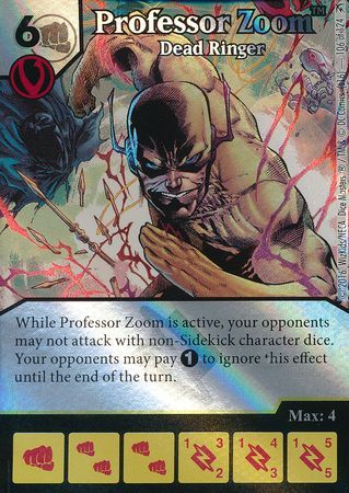 Professor Zoom Dead Ringer Foil 106 124 Rare DC Dice Masters Green Arrow and The Flash Foil Singles Professor Zoom Dead Ringer Foil 106 124 Rare DC Dice Masters Green Arrow and The Flash Foil Singles