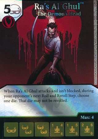 Ra s Al Ghul The Demon s Head Foil 70 124 Uncommon DC Dice Masters Green Arrow and The Flash Foil Singles Ra s Al Ghul The Demon s Head Foil 70 124 Uncommon DC Dice Masters Green Arrow and The Flash Foil Singles
