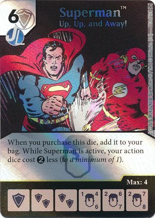 Superman Up Up and Away Foil 113 124 Rare DC Dice Masters Green Arrow and The Flash Foil Singles Superman Up Up and Away Foil 113 124 Rare DC Dice Masters Green Arrow and The Flash Foil Singles