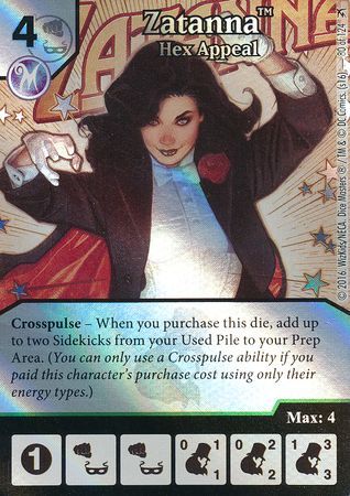 Zatanna Hex Appeal Foil 80 124 Uncommon DC Dice Masters Green Arrow and The Flash Foil Singles Zatanna Hex Appeal Foil 80 124 Uncommon DC Dice Masters Green Arrow and The Flash Foil Singles
