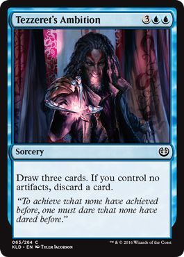 Tezzeret s Ambition 065 264 Kaladesh Singles Tezzeret s Ambition 065 264 Kaladesh Singles