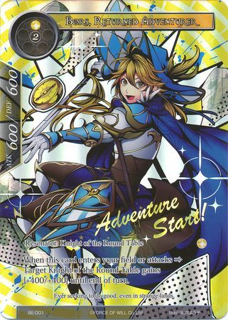 Bors Returned Adventurer BE 001 Full Art Stamped Foil Promo Bors Returned Adventurer BE 001 Full Art Stamped Foil Promo