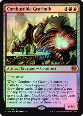 Combustible Gearhulk 112 264 Foil Kaladesh Foil Singles Combustible Gearhulk 112 264 Foil Kaladesh Foil Singles