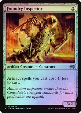 Foundry Inspector 215 264 Foil Kaladesh Foil Singles Foundry Inspector 215 264 Foil Kaladesh Foil Singles