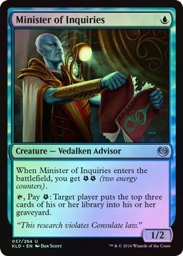 Minister of Inquiries 057 264 Foil Kaladesh Foil Singles Minister of Inquiries 057 264 Foil Kaladesh Foil Singles