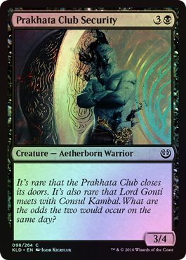 Prakhata Club Security Foil 98 264 Kaladesh Foil Singles Prakhata Club Security Foil 98 264 Kaladesh Foil Singles