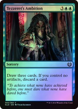 Tezzeret s Ambition 065 264 Foil Kaladesh Foil Singles Tezzeret s Ambition 065 264 Foil Kaladesh Foil Singles