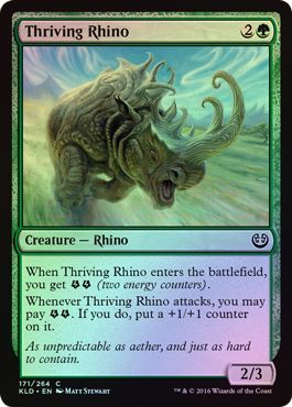 Thriving Rhino 171 264 Foil Kaladesh Foil Singles Thriving Rhino 171 264 Foil Kaladesh Foil Singles