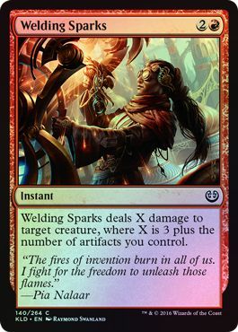 Welding Sparks 140 264 Foil Kaladesh Foil Singles Welding Sparks 140 264 Foil Kaladesh Foil Singles