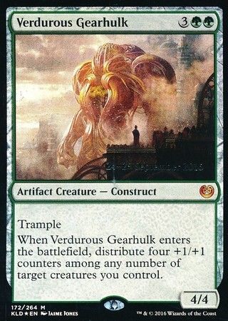 Verdurous Gearhulk 172 264 KLD Prerelease Foil Promo Magic The Gathering Promo Cards Verdurous Gearhulk 172 264 KLD Prerelease Foil Promo Magic The Gathering Promo Cards