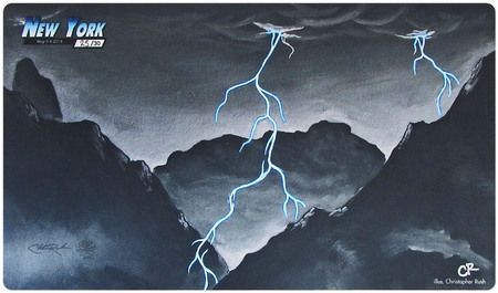 MTG GP New York 2016 Artist Signature Stamped Lightning Bolt Playmat 25 of 30 Playmats MTG GP New York 2016 Artist Signature Stamped Lightning Bolt Playmat 25 of 30 Playmats