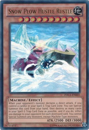 Snow Plow Hustle Rustle ZDC1 EN001 Ultra Rare Yu Gi Oh Promo Cards Snow Plow Hustle Rustle ZDC1 EN001 Ultra Rare Yu Gi Oh Promo Cards