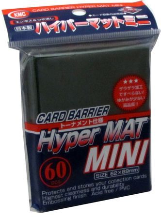 KMC Hyper Mat Green 60ct Yugioh Sized Mini Sleeves KMCMHM1614 Sleeves KMC Hyper Mat Green 60ct Yugioh Sized Mini Sleeves KMCMHM1614 Sleeves