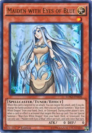 Maiden with Eyes of Blue LDK2 ENK06 Ultra Rare 1st Edition Maiden with Eyes of Blue LDK2 ENK06 Ultra Rare 1st Edition