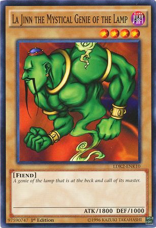 La Jinn the Mystical Genie of the Lamp LDK2 ENK10 Common 1st Edition Legendary Decks II Kaiba La Jinn the Mystical Genie of the Lamp LDK2 ENK10 Common 1st Edition Legendary Decks II Kaiba