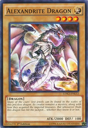 Alexandrite Dragon LDK2 ENK12 Common 1st Edition Alexandrite Dragon LDK2 ENK12 Common 1st Edition