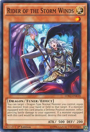 Yugioh Rider of the Storm Winds LDK2-ENK18 1st Edition Common 