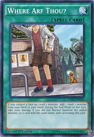 Where Arf Thou LDK2 ENK29 Common 1st Edition Legendary Decks II Kaiba Where Arf Thou LDK2 ENK29 Common 1st Edition Legendary Decks II Kaiba