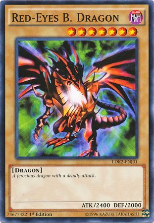 Red Eyes B Dragon LDK2 ENJ01 Common 1st Edition Red Eyes B Dragon LDK2 ENJ01 Common 1st Edition