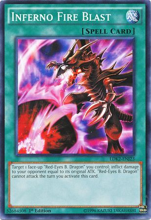 Inferno Fire Blast LDK2 ENJ23 Common 1st Edition Inferno Fire Blast LDK2 ENJ23 Common 1st Edition