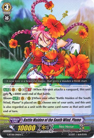 Battle Maiden of the South Wind Plume G BT08 096EN Common C Battle Maiden of the South Wind Plume G BT08 096EN Common C