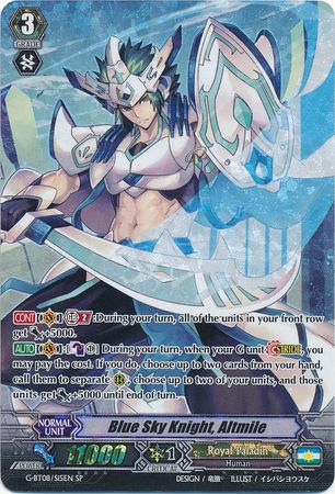 Blue Sky Knight Altmile G BT08 S15EN Special Parallel SP Blue Sky Knight Altmile G BT08 S15EN Special Parallel SP