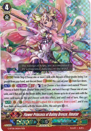Flower Princess of Balmy Breeze Ilmatar G BT08 010EN Triple Rare RRR Flower Princess of Balmy Breeze Ilmatar G BT08 010EN Triple Rare RRR