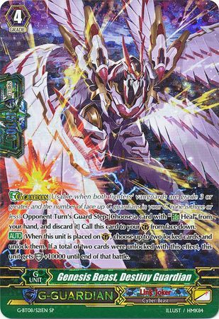 Genesis Beast Destiny Guardian G BT08 S21EN Special Parallel SP Genesis Beast Destiny Guardian G BT08 S21EN Special Parallel SP