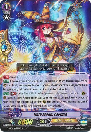 Holy Mage Lavinia G BT08 012EN Double Rare RR Holy Mage Lavinia G BT08 012EN Double Rare RR