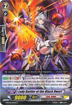 Lady Battler of the Black Dwarf G BT08 067EN Common C G Booster Set 8 Absolute Judgment Singles Lady Battler of the Black Dwarf G BT08 067EN Common C G Booster Set 8 Absolute Judgment Singles