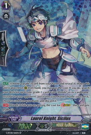 Laurel Knight Sicilus G BT08 S16EN Special Parallel SP G Booster Set 8 Absolute Judgment Singles Laurel Knight Sicilus G BT08 S16EN Special Parallel SP G Booster Set 8 Absolute Judgment Singles