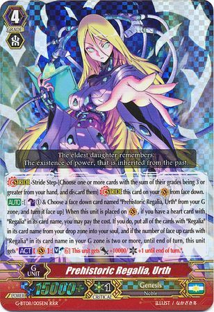 Prehistoric Regalia Urth G BT08 005EN Triple Rare RRR Prehistoric Regalia Urth G BT08 005EN Triple Rare RRR