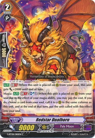 Redstar Dualhorn G BT08 080EN Common C Redstar Dualhorn G BT08 080EN Common C