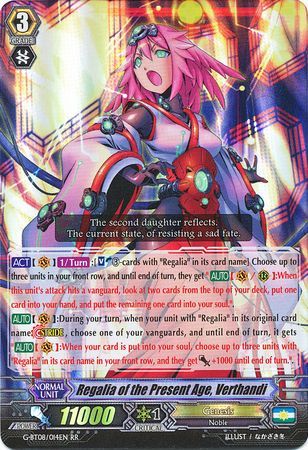 Regalia of the Present Age Verthandi G BT08 014EN Double Rare RR Regalia of the Present Age Verthandi G BT08 014EN Double Rare RR