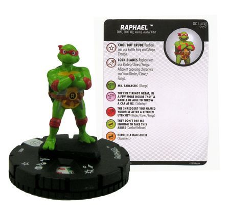 Raphael 001 TMNT Heroes in a Half Shell Gravity Feed Heroclix Raphael 001 TMNT Heroes in a Half Shell Gravity Feed Heroclix