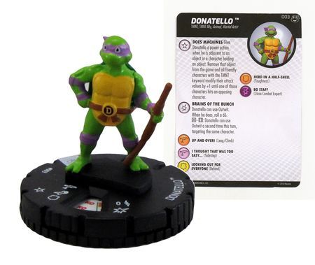 #003 Donatello Heroes in a Half Shell HeroClix Teenage Mutant Ninja Turtles 