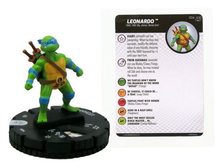 Leonardo 004 TMNT Heroes in a Half Shell Gravity Feed Heroclix Leonardo 004 TMNT Heroes in a Half Shell Gravity Feed Heroclix
