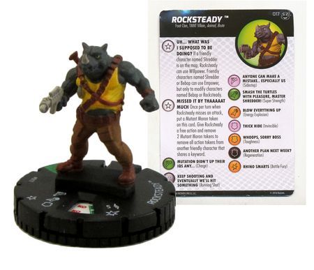 Rocksteady 017 TMNT Heroes in a Half Shell Gravity Feed Heroclix Other TMNT Heroes in a Half Shell Singles Rocksteady 017 TMNT Heroes in a Half Shell Gravity Feed Heroclix Other TMNT Heroes in a Half Shell Singles