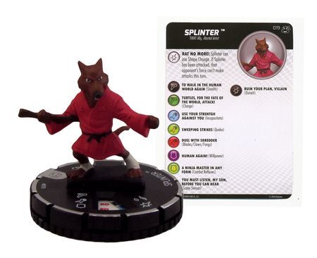 Splinter #019 TMNT Heroes in a Half-Shell Gravity Feed Heroclix