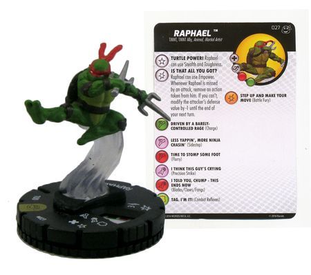 Raphael 027 TMNT Heroes in a Half Shell Gravity Feed Heroclix Other TMNT Heroes in a Half Shell Singles Raphael 027 TMNT Heroes in a Half Shell Gravity Feed Heroclix Other TMNT Heroes in a Half Shell Singles