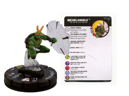Michelangelo 028 TMNT Heroes in a Half Shell Gravity Feed Heroclix Michelangelo 028 TMNT Heroes in a Half Shell Gravity Feed Heroclix