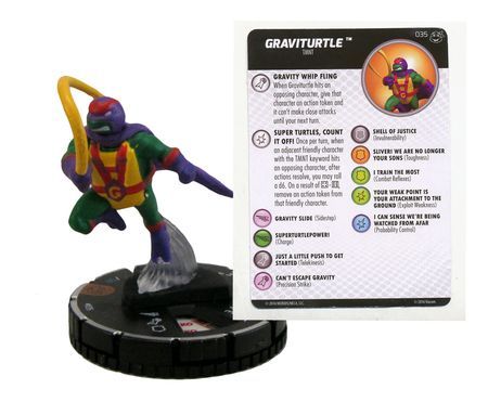 Graviturtle 035 Chase Rare TMNT Heroes in a Half Shell Gravity Feed Heroclix Graviturtle 035 Chase Rare TMNT Heroes in a Half Shell Gravity Feed Heroclix