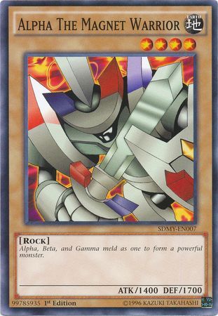 Alpha The Magnet Warrior SDMY EN007 Common 1st Edition Structure Deck Yugi Muto SDMY Alpha The Magnet Warrior SDMY EN007 Common 1st Edition Structure Deck Yugi Muto SDMY