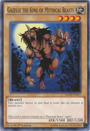 Gazelle the King of Mythical Beasts SDMY EN017 Common 1st Edition Structure Deck Yugi Muto SDMY Gazelle the King of Mythical Beasts SDMY EN017 Common 1st Edition Structure Deck Yugi Muto SDMY